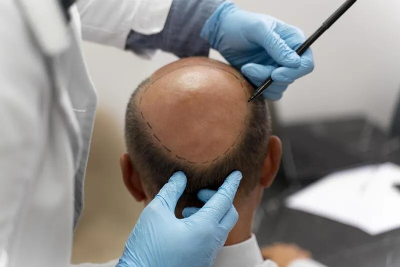 Procedimento de transplante capilar